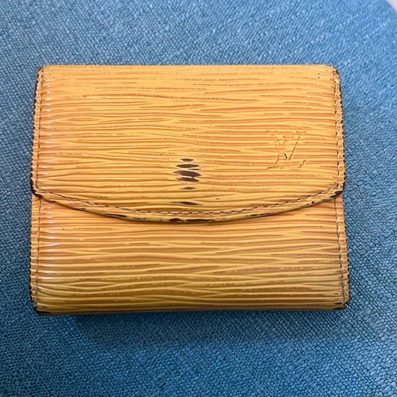 Louis Vuitton Yellow Epi Leather Wallet/ Coin Purse - Picture 1 of 12